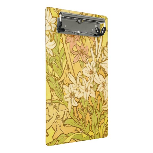 Alfonse Mucha Art Nouveau-bloemen Mini Klembord (Schuin)
