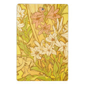 Alfonse Mucha Art Nouveau-bloemen Mini Klembord (Achterkant)