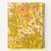 Alfonse Mucha Art Nouveau-bloemen Notitieboek (Achterkant)