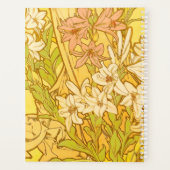 Alfonse Mucha Art Nouveau-bloemen Planner (Achterkant)