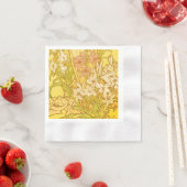 Alfonse Mucha Art Nouveau-bloemen Servet (Insitu)
