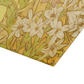 Alfonse Mucha Art Nouveau-bloemen Snijplank (Hoek)