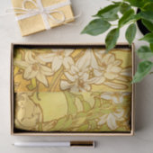 Alfonse Mucha Art Nouveau-bloemen Tissuepapier (Geschenk)