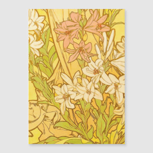 Alfonse Mucha Art Nouveau lelie bloemen