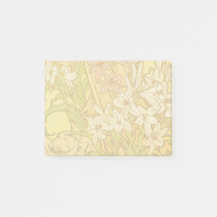 Alfonse Mucha Art Nouveau lelie bloemen Post-it® Notes
