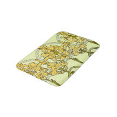Alfonse Mucha Art Nouveau Lily Floral Pattern Badmat (Gekanteld)