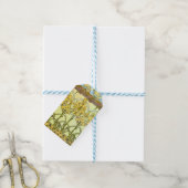 Alfonse Mucha Art Nouveau Lily Floral Pattern Cadeaulabel (Met Touw)