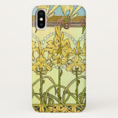 Alfonse Mucha Art Nouveau Lily Floral Pattern Case-Mate iPhone Case (Achterkant)