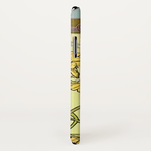 Alfonse Mucha Art Nouveau Lily Floral Pattern Case-Mate iPhone Case (Achterkant / rechts)