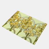 Alfonse Mucha Art Nouveau Lily Floral Pattern Deurmat (Schuin)