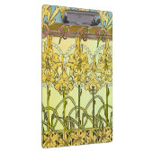 Alfonse Mucha Art Nouveau Lily Floral Pattern Klembord (Rechts)