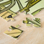 Alfonse Mucha Art Nouveau Lily Floral Pattern Legpuzzel (Zijkant)