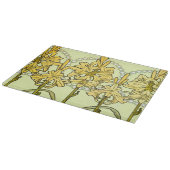 Alfonse Mucha Art Nouveau Lily Floral Pattern Snijplank (Hoek)