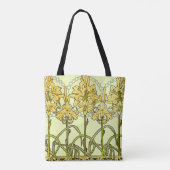 Alfonse Mucha Art Nouveau Lily Floral Pattern Tote Bag (Achterkant)