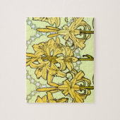 Alfonse Mucha Art Nouveau lily patroon Legpuzzel (Verticaal)