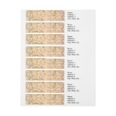 Alfonse Mucha Art Nouveau Peonies Adreslabel Wikkel (Vel)