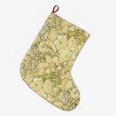 Alfonse Mucha Art Nouveau Peonies Botanical Art Grote Kerstsok (Voorkant (Hangend))