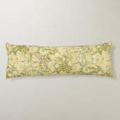 Alfonse Mucha Art Nouveau Peonies Botanical Art Lichaamskussen (Achterkant)