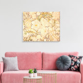 Alfonse Mucha Art Nouveau Peonies Canvas Afdruk (Insitu (Woonkamer))