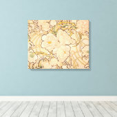 Alfonse Mucha Art Nouveau Peonies Canvas Afdruk (Insitu (Houten vloer))