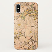 Alfonse Mucha Art Nouveau Peonies Case-Mate iPhone Case (Achterkant)