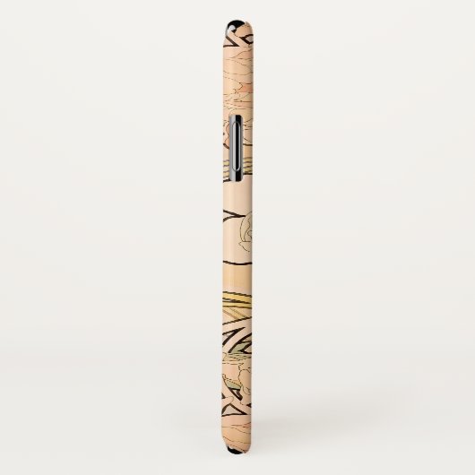 Alfonse Mucha Art Nouveau Peonies Case-Mate iPhone Case (Achterkant / rechts)