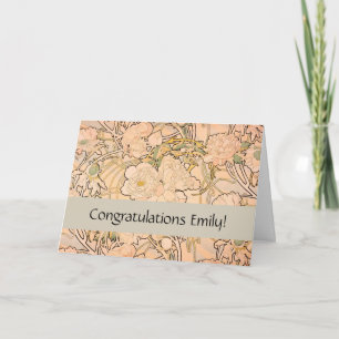 Alfonse Mucha Art Nouveau Peonies Kaart