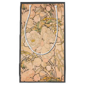 Alfonse Mucha Art Nouveau Peonies Klein Cadeauzakje (Voorkant)
