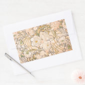 Alfonse Mucha Art Nouveau Peonies Rechthoekige Sticker (Envelop)