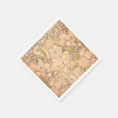 Alfonse Mucha Art Nouveau Peonies Servet (Hoek)