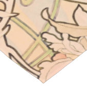 Alfonse Mucha Art Nouveau Peonies Tafelkleed (Gekanteld)