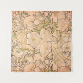 Alfonse Mucha Art Nouveau Peonies Wandkleed (Voorkant)