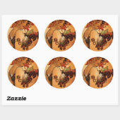 Alfonse Mucha Fruit Ronde Sticker (Vel)