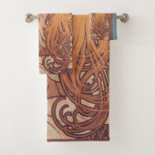Alfonse Mucha Job Art Nouveau vrouw Bad Handdoek (Insitu)