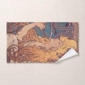 Alfonse Mucha Job Art Nouveau vrouw Bad Handdoek (Handdoek)