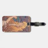 Alfonse Mucha Job Art Nouveau vrouw Bagagelabel (Achterkant horizontaal)
