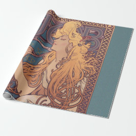 Alfonse Mucha Job Art Nouveau vrouw Cadeaupapier
