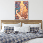 Alfonse Mucha Job Art Nouveau vrouw Canvas Afdruk (Insitu (Slaapkamer))