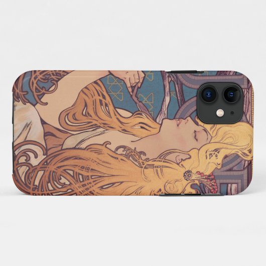 Alfonse Mucha Job Art Nouveau vrouw Case-Mate iPhone Case (Achterkant (horizontaal))