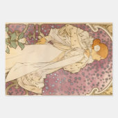 Alfonse Mucha Job Art Nouveau vrouw Inpakpapier Vel (Voorkant 3)