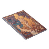 Alfonse Mucha Job Art Nouveau vrouw Notitieboek (Rechterzijde)