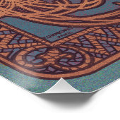 Alfonse Mucha Job Art Nouveau vrouw Perfect Poster (Hoek)