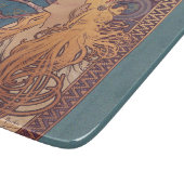 Alfonse Mucha Job Art Nouveau vrouw Snijplank (Hoek)