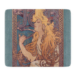 Alfonse Mucha Job Art Nouveau vrouw Snijplank
