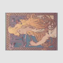 Alfonse Mucha Job Art Nouveau vrouw Tissuepapier
