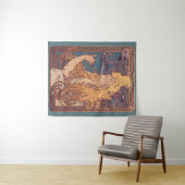 Alfonse Mucha Job Art Nouveau vrouw Wandkleed (In Situ (horizontaal))