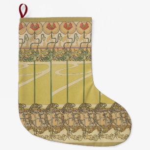Alfonse Mucha Klaprozen Art Nouveau Bloem Behangse Grote Kerstsok