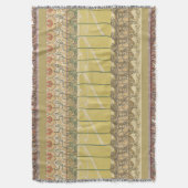 Alfonse Mucha Poppies Art Nouveau Floral Wallpaper Deken (Voorkant Verticaal)