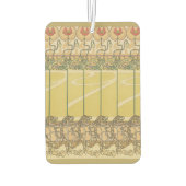 Alfonse Mucha Poppies Art Nouveau Floral Wallpaper Luchtverfrisser (Achterkant)