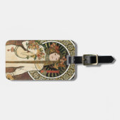 Alfonse Mucha Trappistine Art Nouveau Bagagelabel (Voorkant horizontaal)